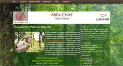 Desktop Screenshot of abbachieftreeservice.com